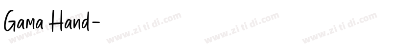 Gama Hand字体转换